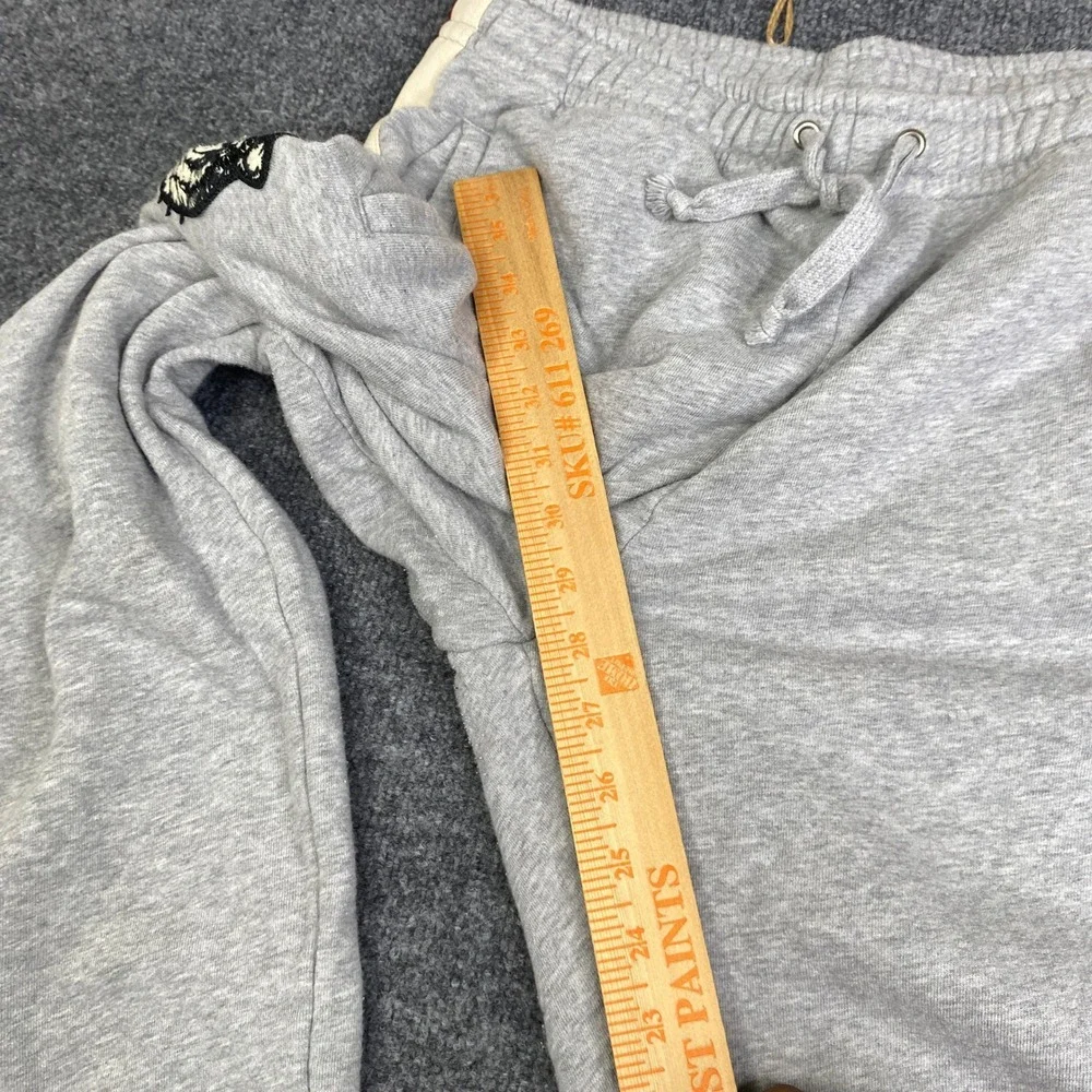 Gucci Grey Side Stripe Tiger Applique Track Pants sweatpants sz S